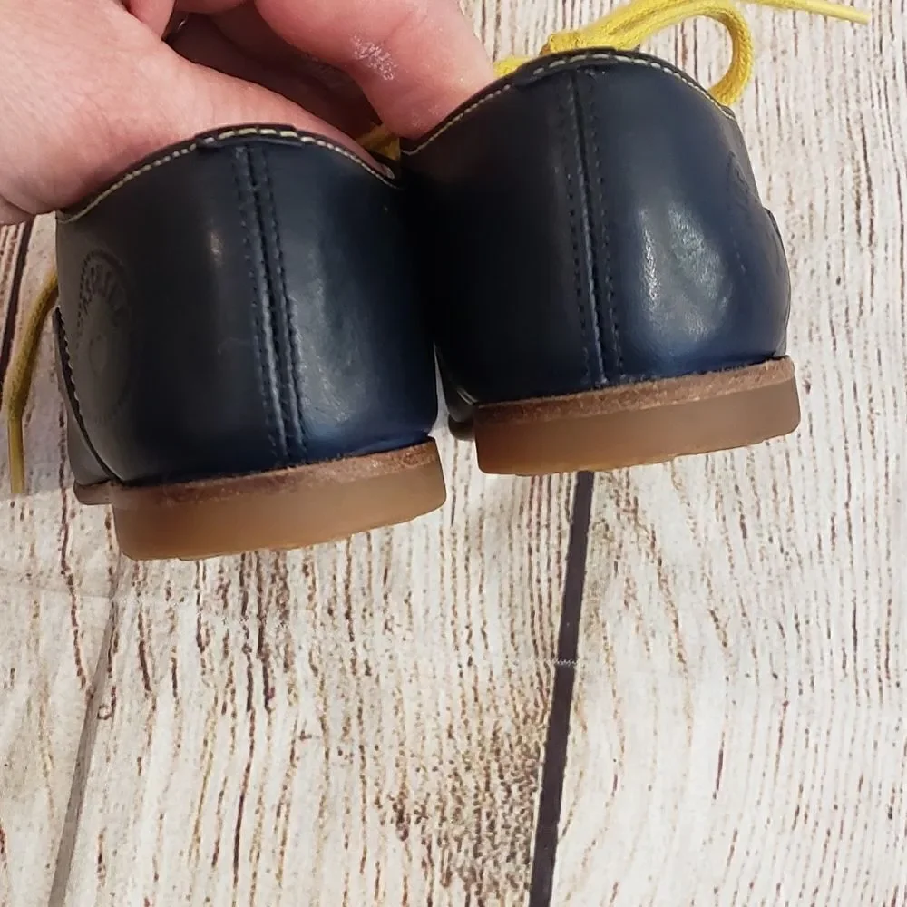 Moschino Kids Navy Leather Shoes